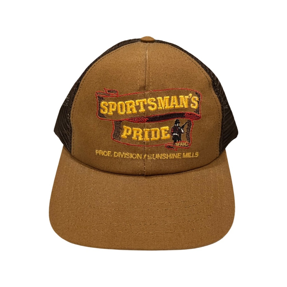Vintage Trucker Hat, Canvas and mesh hat, embroidered Sportman’s Pride Hunter